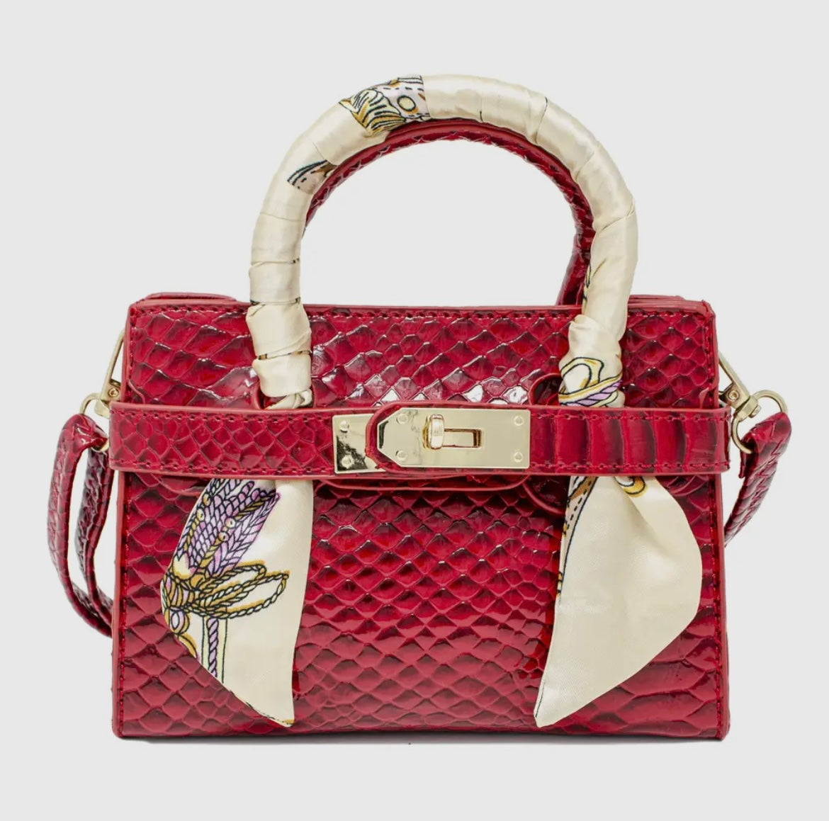 Red Ruby Crocodile Purse