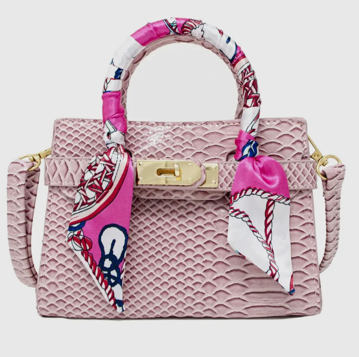 Pretty in Pink Crocodile Purse