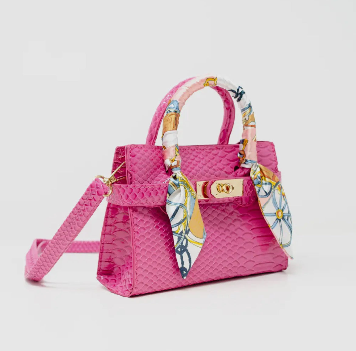 Pretty in Pink Crocodile Purse